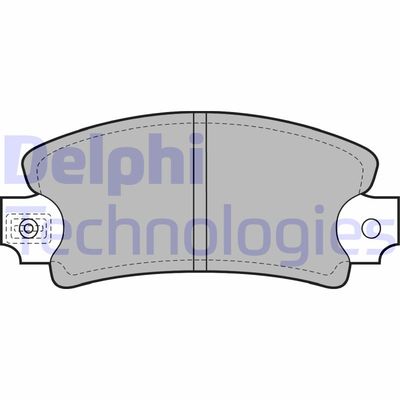 LP171 DELPHI Комплект тормозных колодок, дисковый тормоз