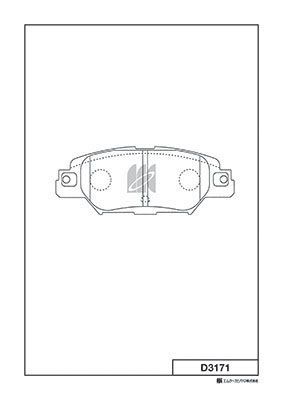 D3171 MK Kashiyama Комплект тормозных колодок, дисковый тормоз