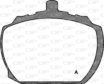 BPA005810 OPEN PARTS Комплект тормозных колодок, дисковый тормоз