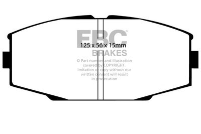 DP610 EBC Brakes Комплект тормозных колодок, дисковый тормоз