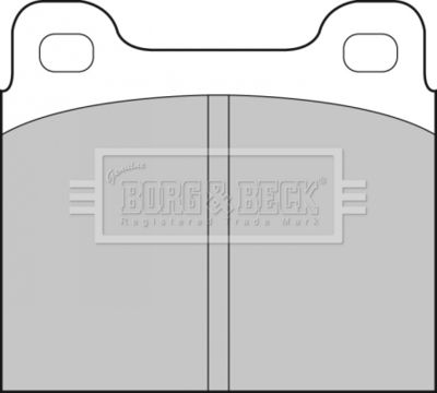 BBP1698 BORG & BECK Комплект тормозных колодок, дисковый тормоз