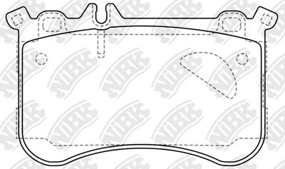 PN0741 NiBK Комплект тормозных колодок, дисковый тормоз