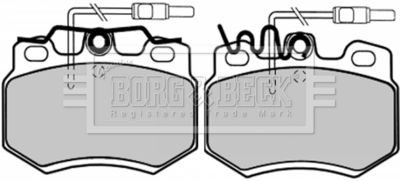 BBP1073 BORG & BECK Комплект тормозных колодок, дисковый тормоз