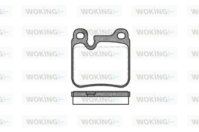 P274300 WOKING Комплект тормозных колодок, дисковый тормоз