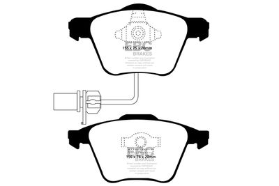 DP91495 EBC Brakes Комплект тормозных колодок, дисковый тормоз