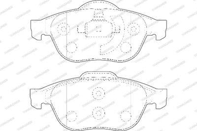 WBP23245A WAGNER Комплект тормозных колодок, дисковый тормоз