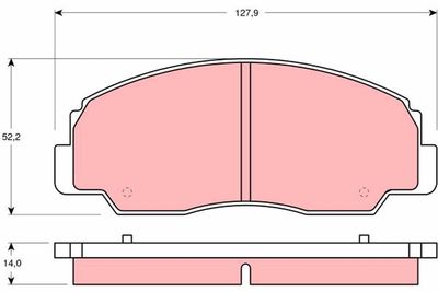 GDB1134 TRW Комплект тормозных колодок, дисковый тормоз