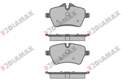 N09718 DIAMAX Комплект тормозных колодок, дисковый тормоз