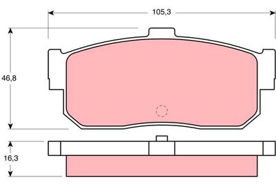 GDB1172 TRW Комплект тормозных колодок, дисковый тормоз