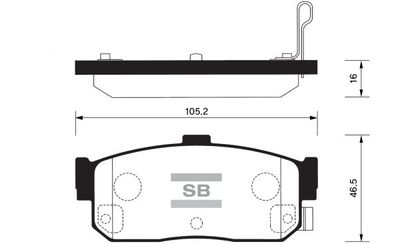 FBP1107R FI.BA Комплект тормозных колодок, дисковый тормоз