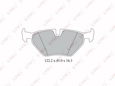 BD1413 LYNXauto Комплект тормозных колодок, дисковый тормоз