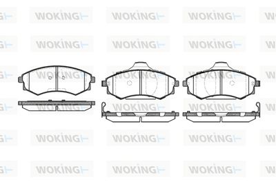 P218305 WOKING Комплект тормозных колодок, дисковый тормоз