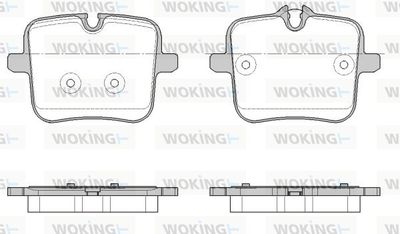 P1854300 WOKING Комплект тормозных колодок, дисковый тормоз