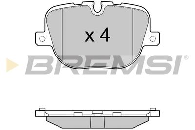 BP3416 BREMSI Комплект тормозных колодок, дисковый тормоз