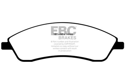 DP31692C EBC Brakes Комплект тормозных колодок, дисковый тормоз