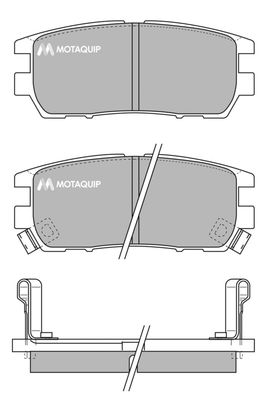 LVXL722 MOTAQUIP Комплект тормозных колодок, дисковый тормоз