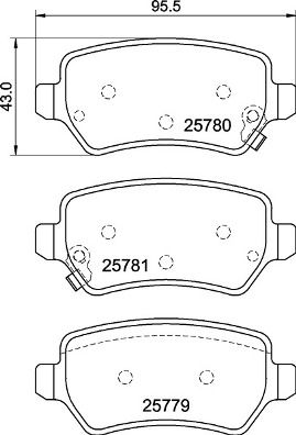 P30120 BREMBO Комплект тормозных колодок, дисковый тормоз