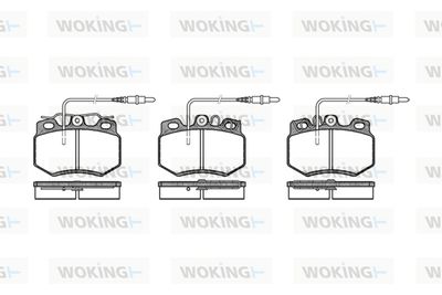 P070334 WOKING Комплект тормозных колодок, дисковый тормоз