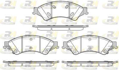 2152402 ROADHOUSE Комплект тормозных колодок, дисковый тормоз