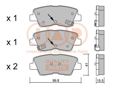 70421111P IAP QUALITY PARTS Комплект тормозных колодок, дисковый тормоз