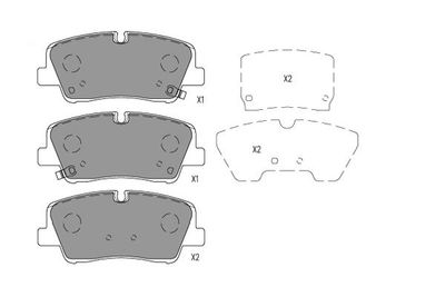 KBP3049 KAVO PARTS Комплект тормозных колодок, дисковый тормоз