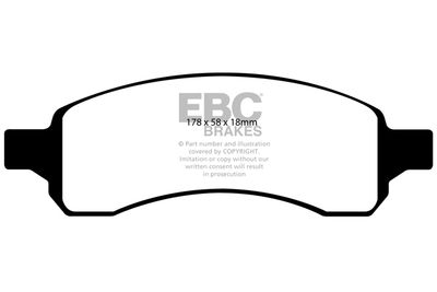 DP61761 EBC Brakes Комплект тормозных колодок, дисковый тормоз