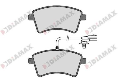 N09683 DIAMAX Комплект тормозных колодок, дисковый тормоз