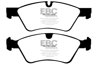 DP61592 EBC Brakes Комплект тормозных колодок, дисковый тормоз