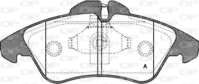 BPA057800 OPEN PARTS Комплект тормозных колодок, дисковый тормоз