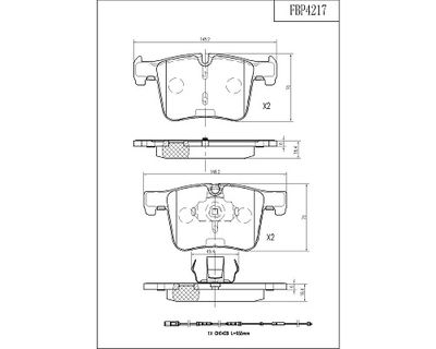 FBP4217 FI.BA Комплект тормозных колодок, дисковый тормоз