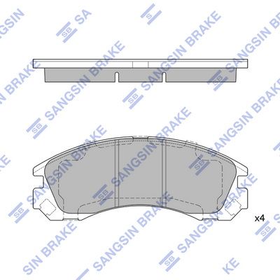 SP1523 Hi-Q Комплект тормозных колодок, дисковый тормоз