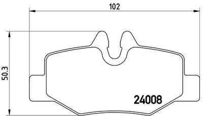 P50051 BREMBO Комплект тормозных колодок, дисковый тормоз