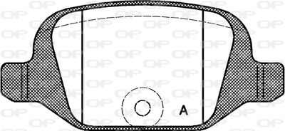 BPA072700 OPEN PARTS Комплект тормозных колодок, дисковый тормоз