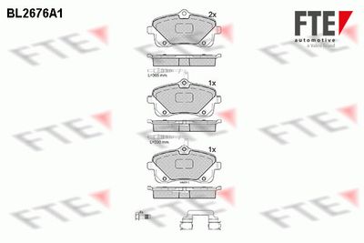 9010911 FTE Комплект тормозных колодок, дисковый тормоз