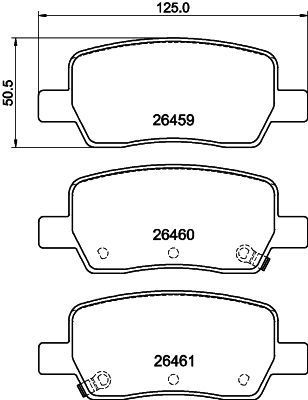 PCP2057 DON Комплект тормозных колодок, дисковый тормоз