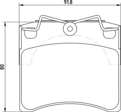 363710205115 MAGNETI MARELLI Комплект тормозных колодок, дисковый тормоз