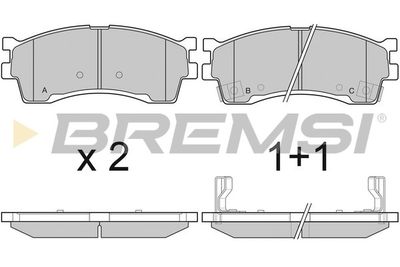 BP3055 BREMSI Комплект тормозных колодок, дисковый тормоз