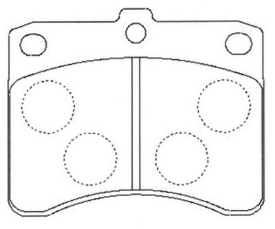 FP6160 FIT Комплект тормозных колодок, дисковый тормоз