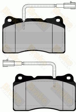 PA1684 Brake ENGINEERING Комплект тормозных колодок, дисковый тормоз