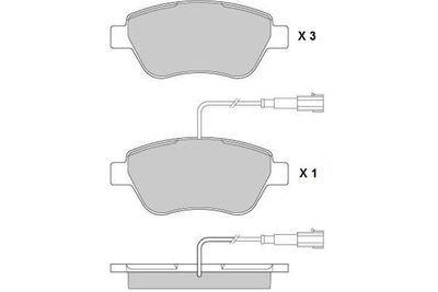 120942 E.T.F. Комплект тормозных колодок, дисковый тормоз