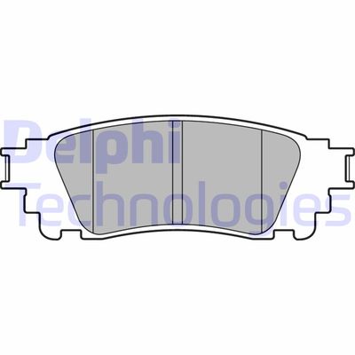 LP3171 DELPHI Комплект тормозных колодок, дисковый тормоз