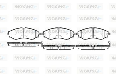 P745332 WOKING Комплект тормозных колодок, дисковый тормоз