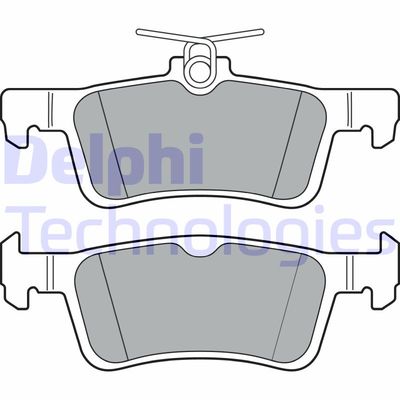 LP3369 DELPHI Комплект тормозных колодок, дисковый тормоз