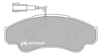 LVXL1034 MOTAQUIP Комплект тормозных колодок, дисковый тормоз