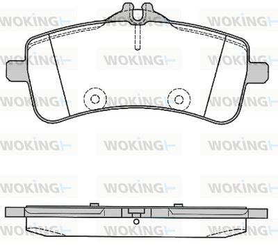 P1694300 WOKING Комплект тормозных колодок, дисковый тормоз