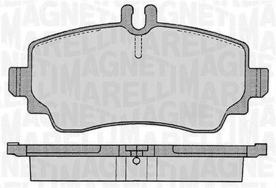 363916060301 MAGNETI MARELLI Комплект тормозных колодок, дисковый тормоз