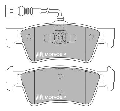 LVXL1375 MOTAQUIP Комплект тормозных колодок, дисковый тормоз