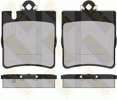 PA1368 Brake ENGINEERING Комплект тормозных колодок, дисковый тормоз