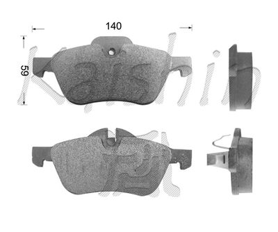 FK10149 KAISHIN Комплект тормозных колодок, дисковый тормоз