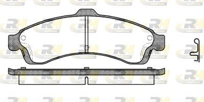 283702 ROADHOUSE Комплект тормозных колодок, дисковый тормоз